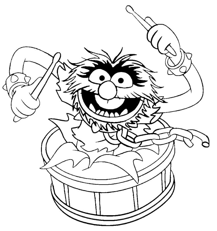 Desenhos de Animal dos Muppets para colorir