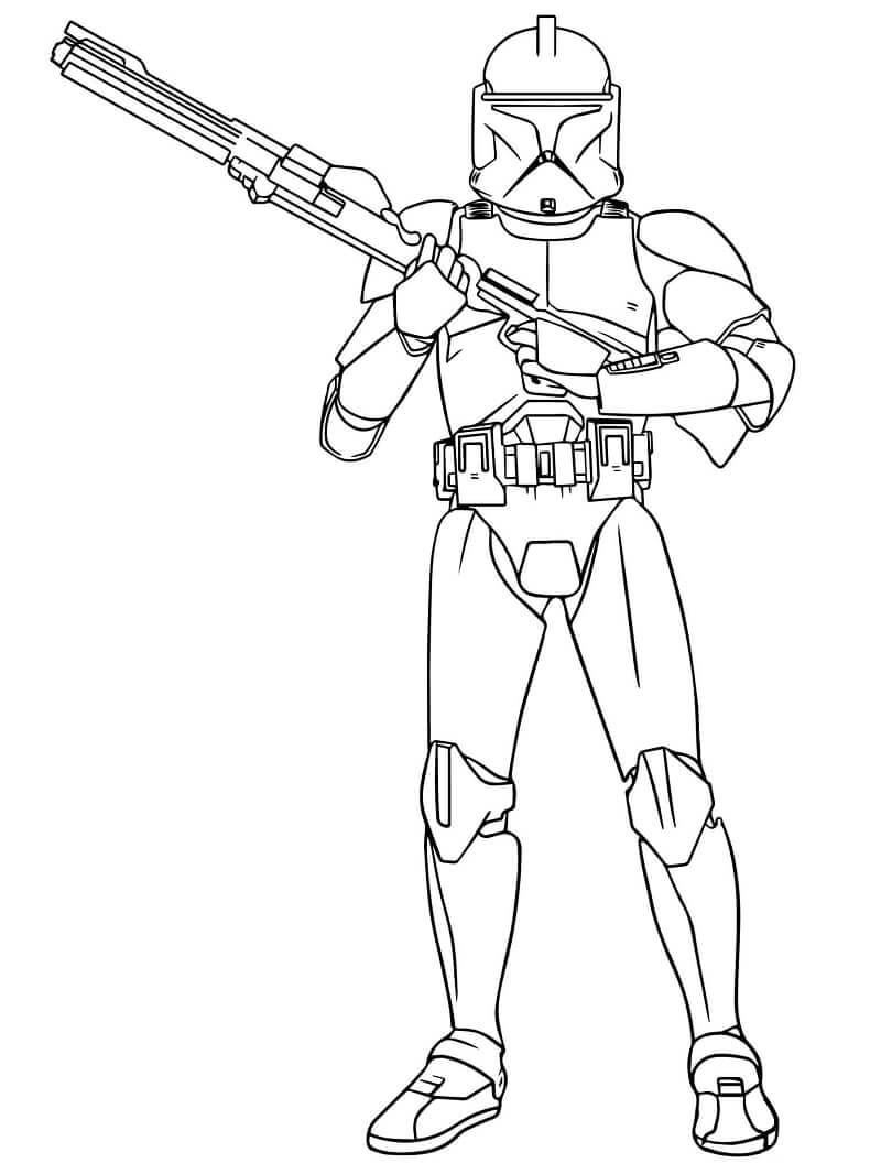 Desenhos de Boba Fett do Guerra nas Estrelas para colorir