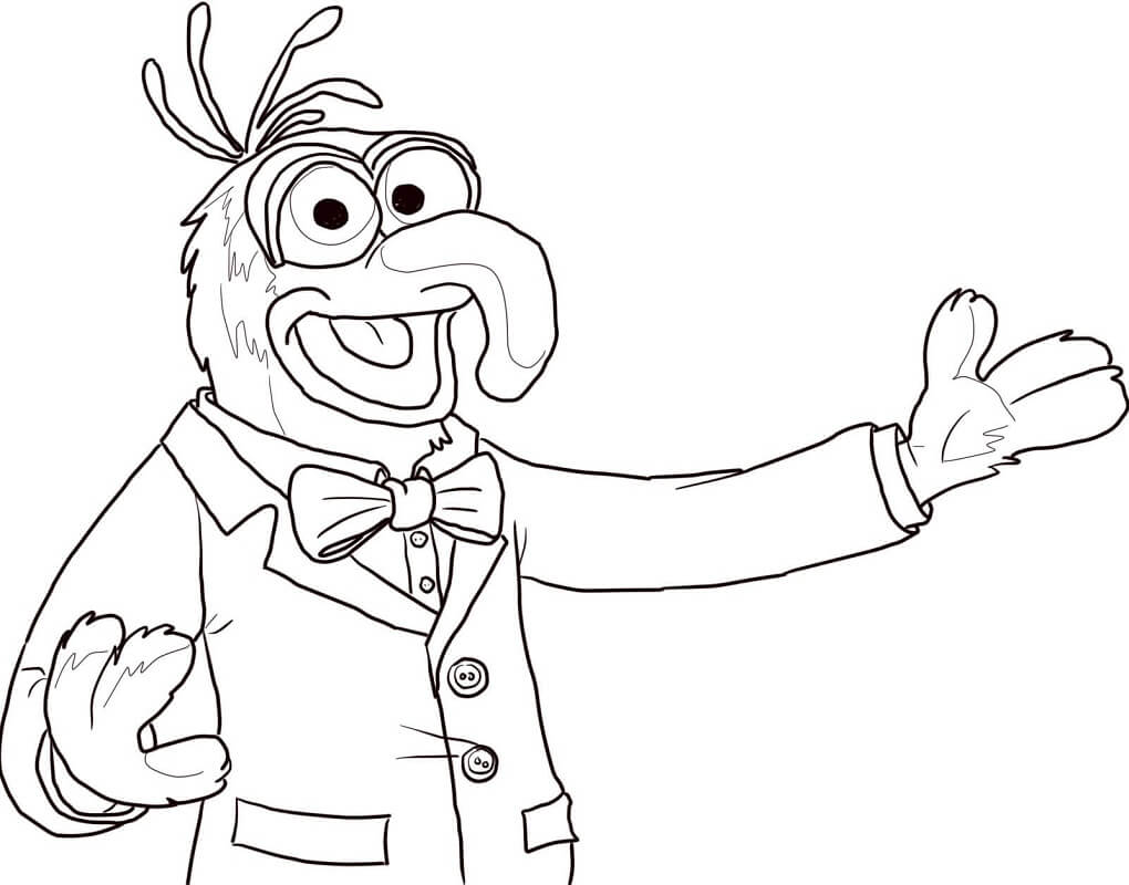 Gonzo dos Muppets para colorir