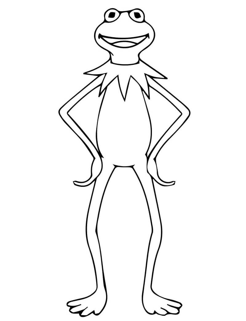 Desenhos de Kermit, o Sapo dos Muppets 3 para colorir