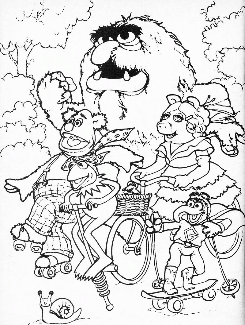 Desenhos de O Show dos Muppets para Colorir