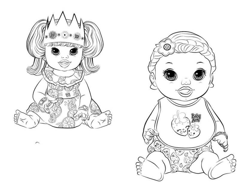 Desenhos de Desenhe Boneca 2 para colorir
