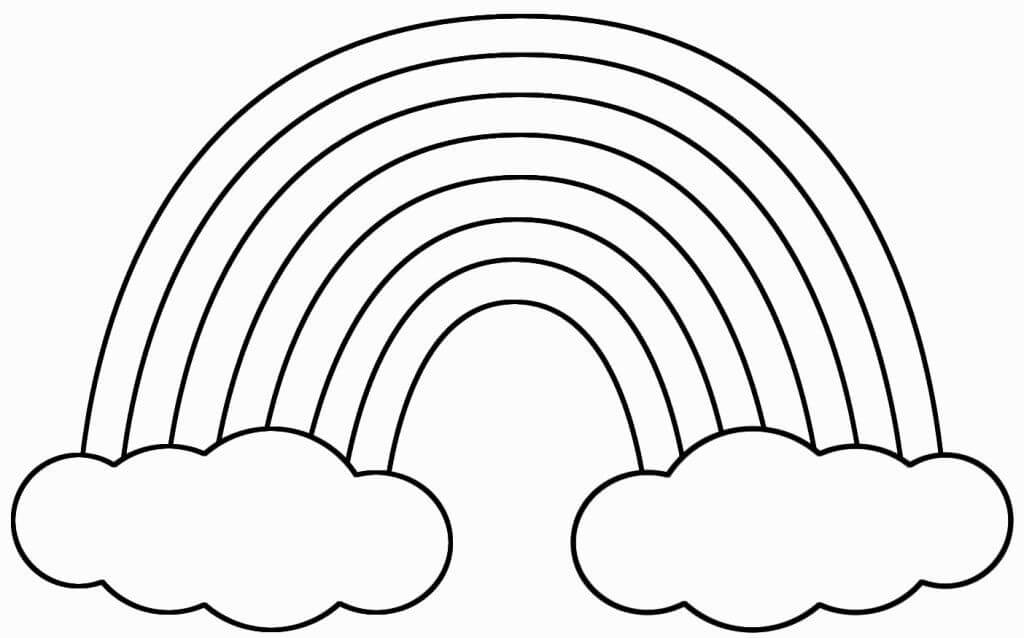 Desenhos de Adorável Arco Iris para colorir