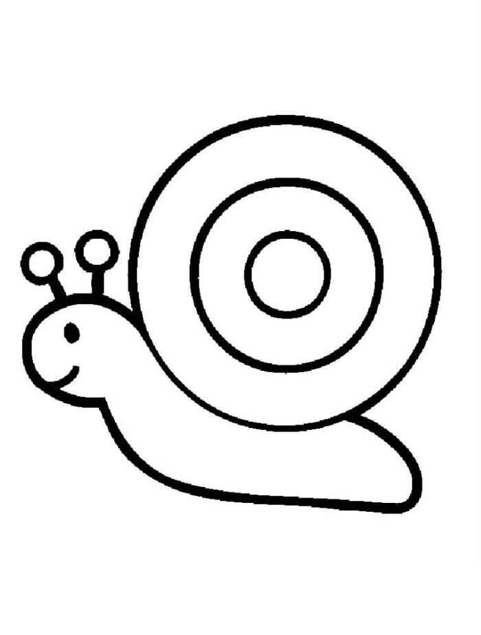 Desenhos de Caracol Adorável para colorir