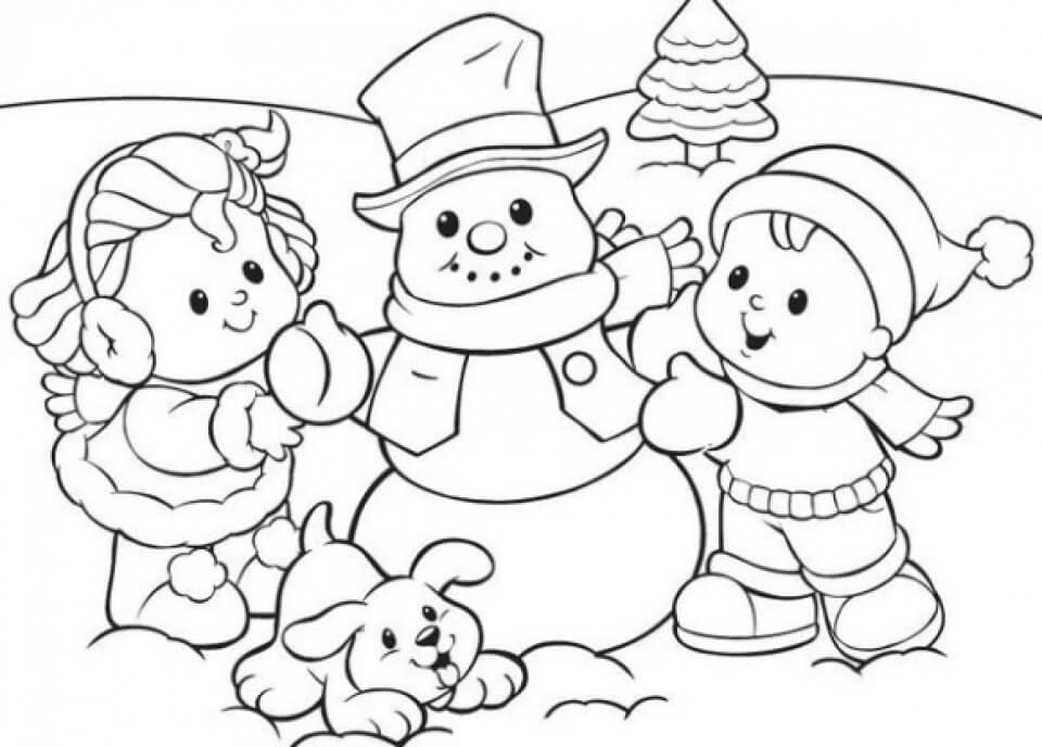 Desenhos de Grande Inverno para colorir