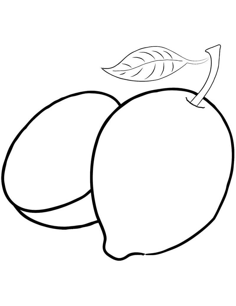 Desenhos de Fruta Limão 3 para colorir