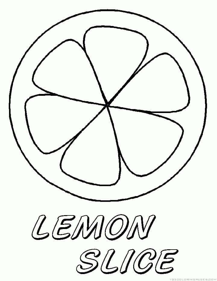 Desenhos de Fruta Limão 8 para colorir