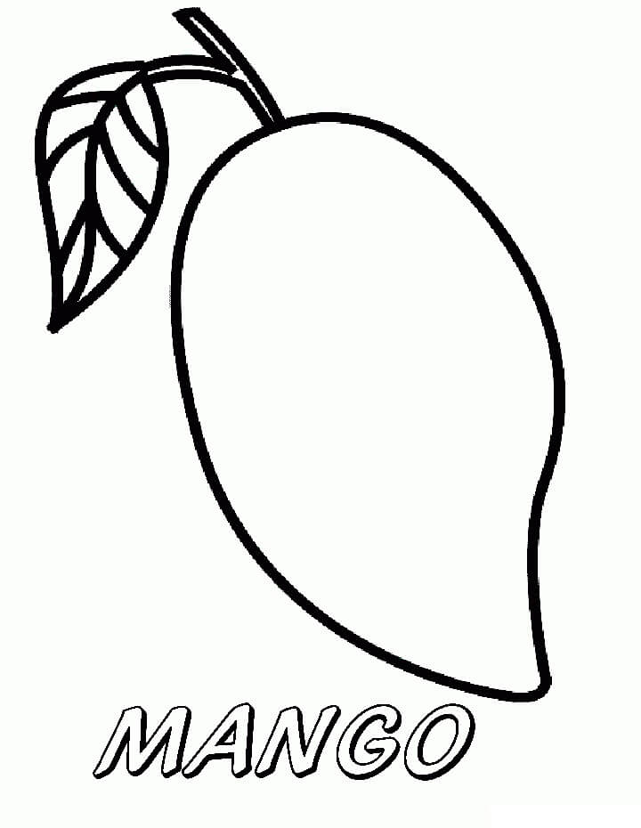 Fruta Manga para colorir