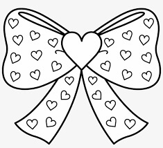 Desenhos de Gravata Borboleta Coração para colorir