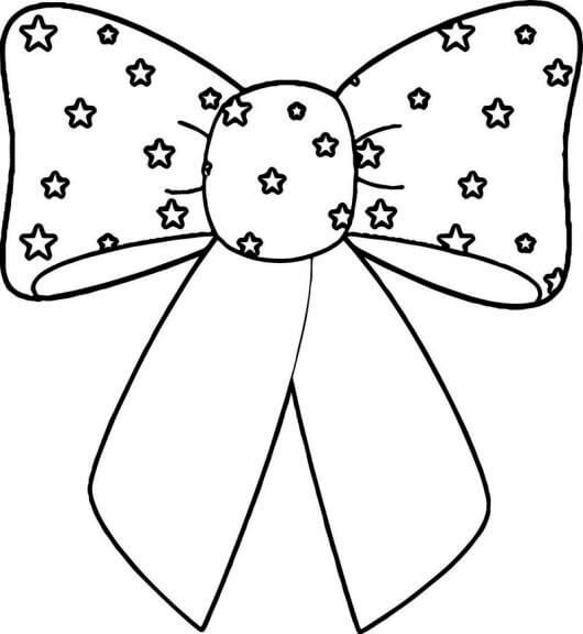 Desenhos de Gravata Borboleta Estrela para colorir