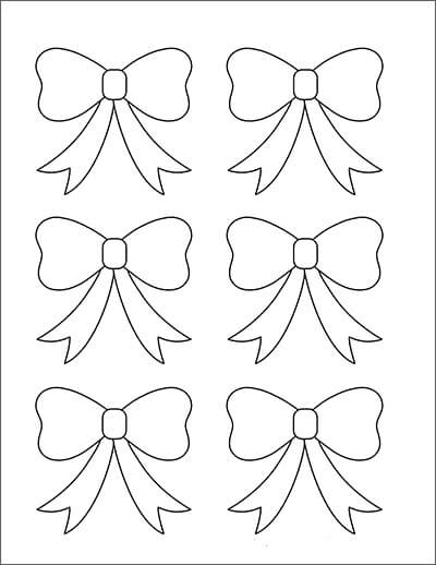 Desenhos de Gravata Borboleta Seis para colorir