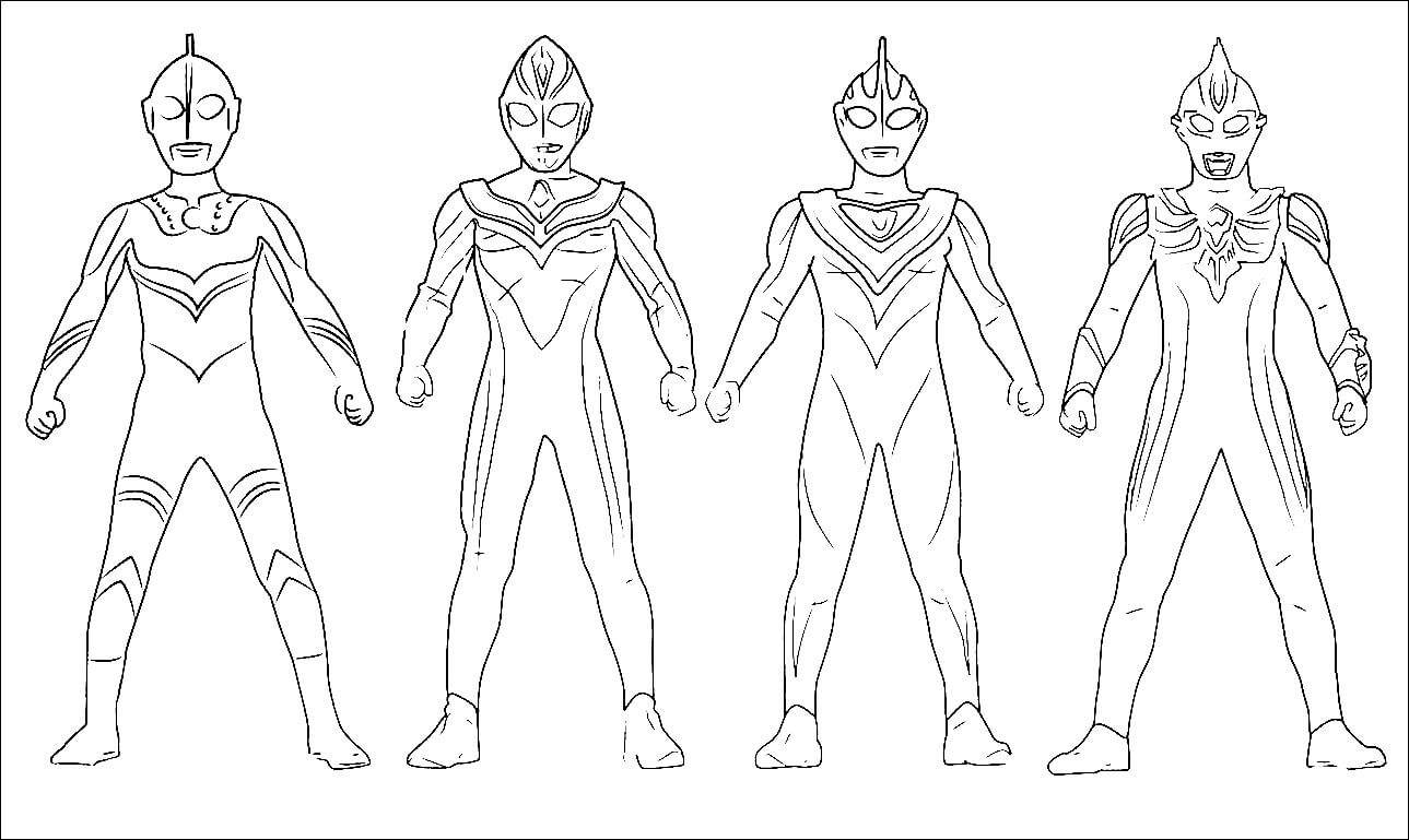 Desenhos de Ultraman Incrível 1 para colorir