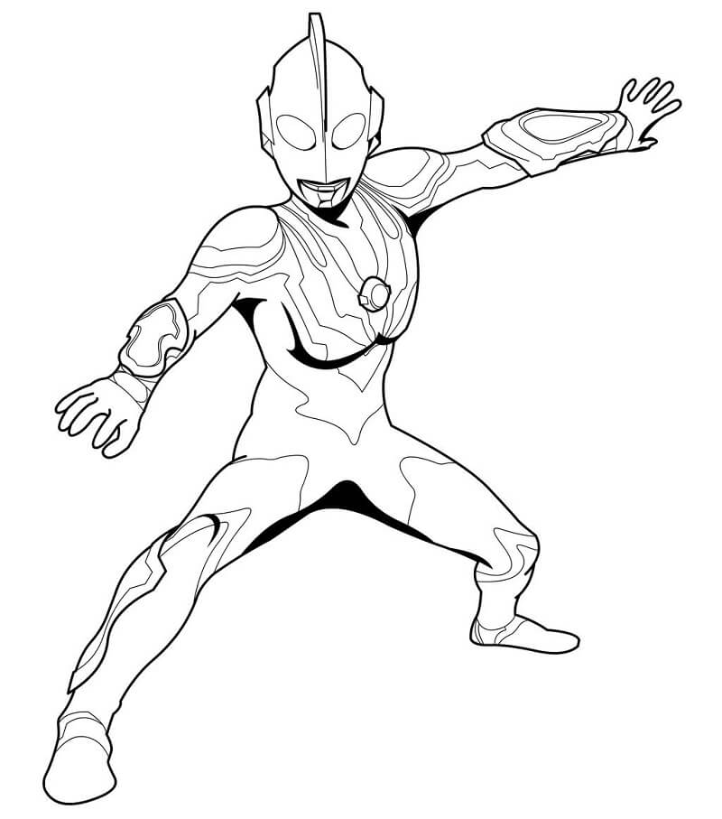 Ultraman Incrível 11 para colorir