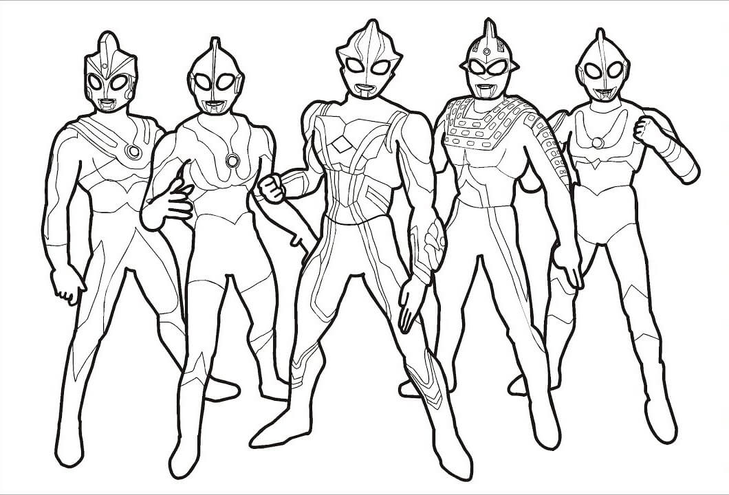 Desenhos de Ultraman Incrível 2 para colorir