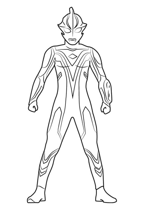 Ultraman Mebius para colorir