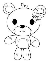 Desenhos de Urso de Pelúcia Usando Gravata Borboleta para colorir