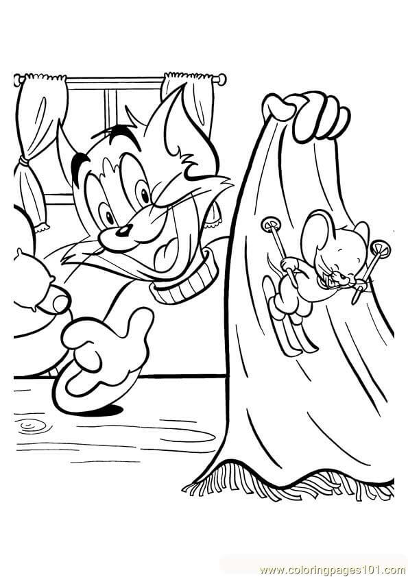 Desenhos de Bom Tom e Jerry para colorir
