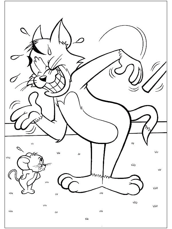 Incrível Tom e Jerry para colorir