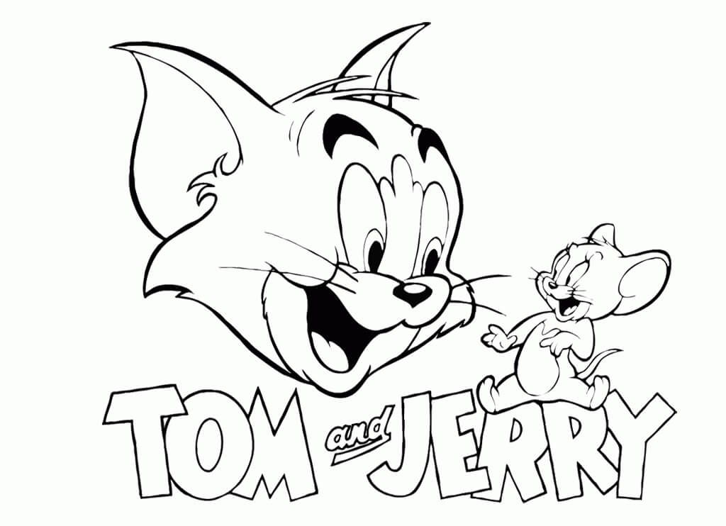 Logo Tom e Jerry para colorir