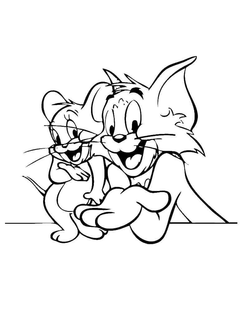 Desenhos de Normal Tom e Jerry para colorir