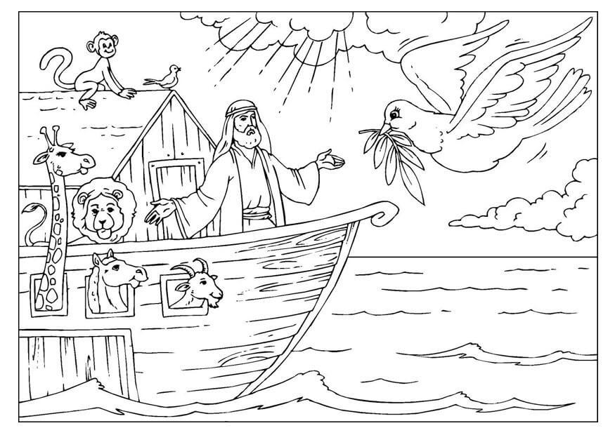 Arca de Noé 1 para colorir