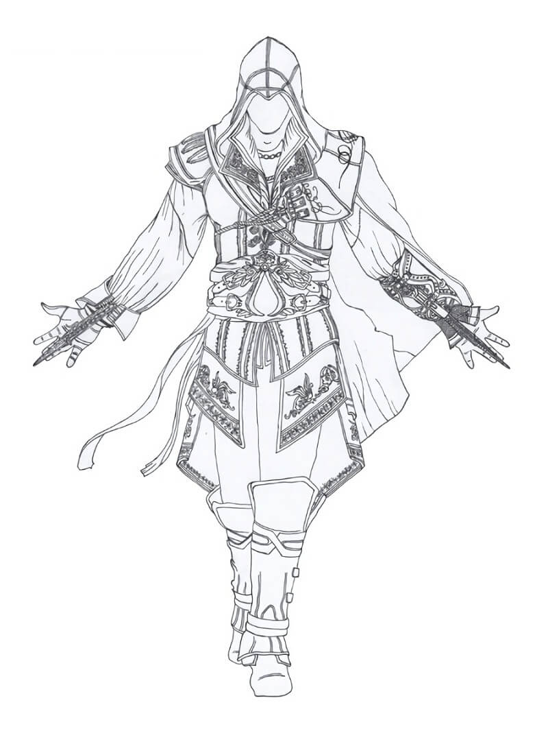 Desenhos de Assassin's Creed 1 para colorir