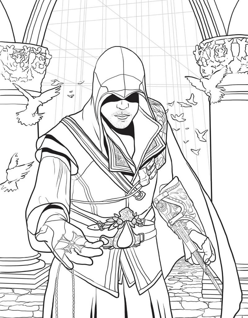 Assassin’s Creed 10 para colorir