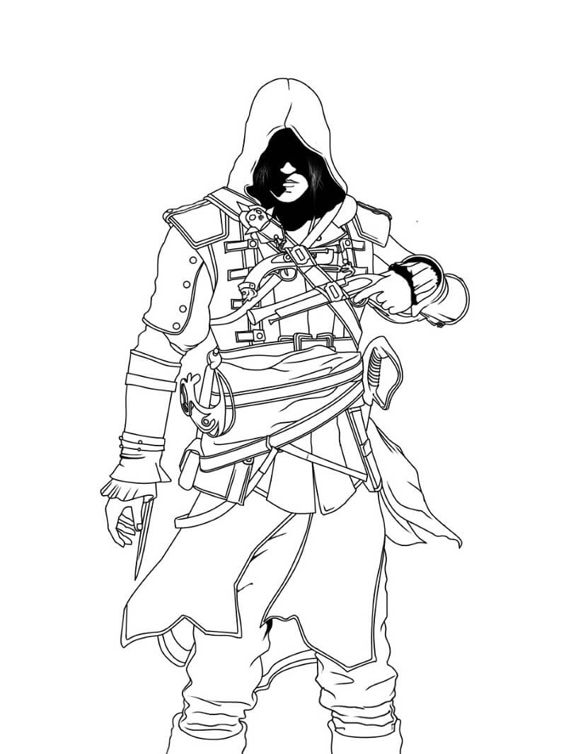 Assassin’s Creed 5 para colorir
