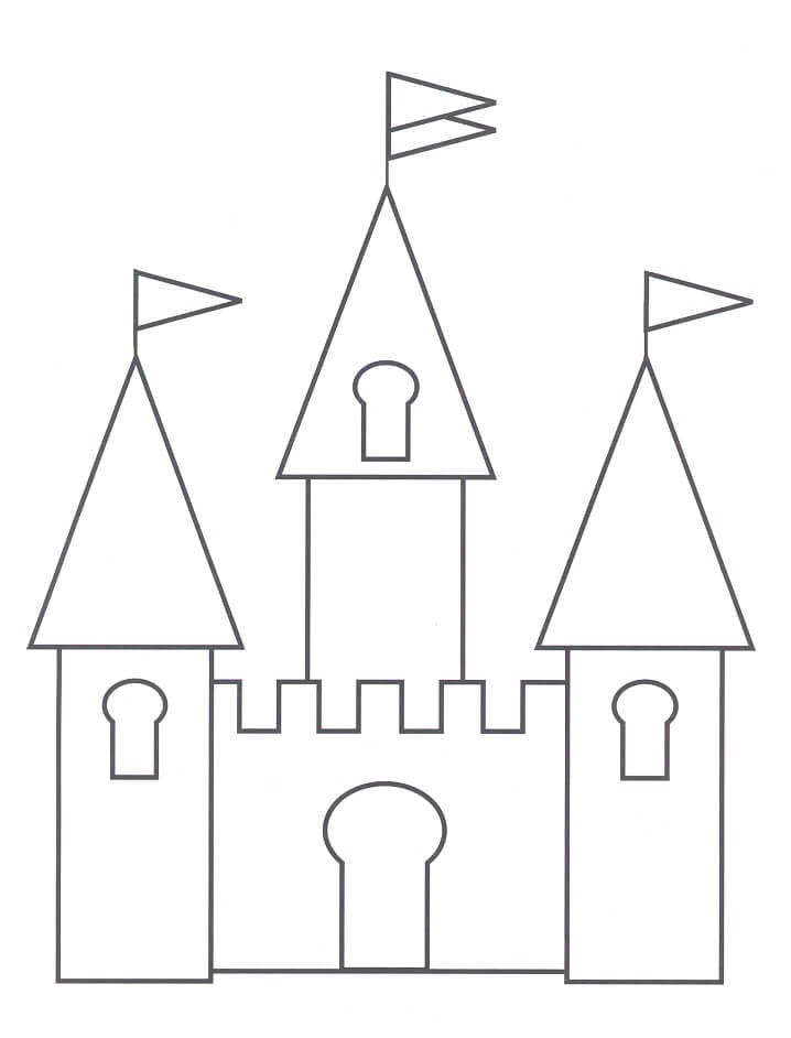 Belo Castelo 1 para colorir