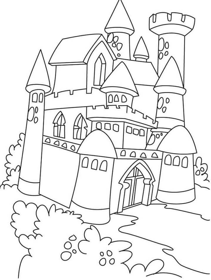 Desenhos de Castelo Incrível 1 para colorir