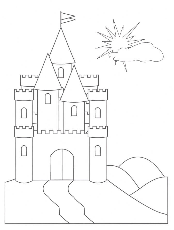 Castelo Incrível 2 para colorir
