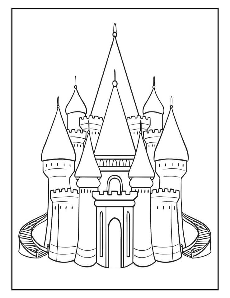 Desenhos de Castelo Incrível 4 para colorir