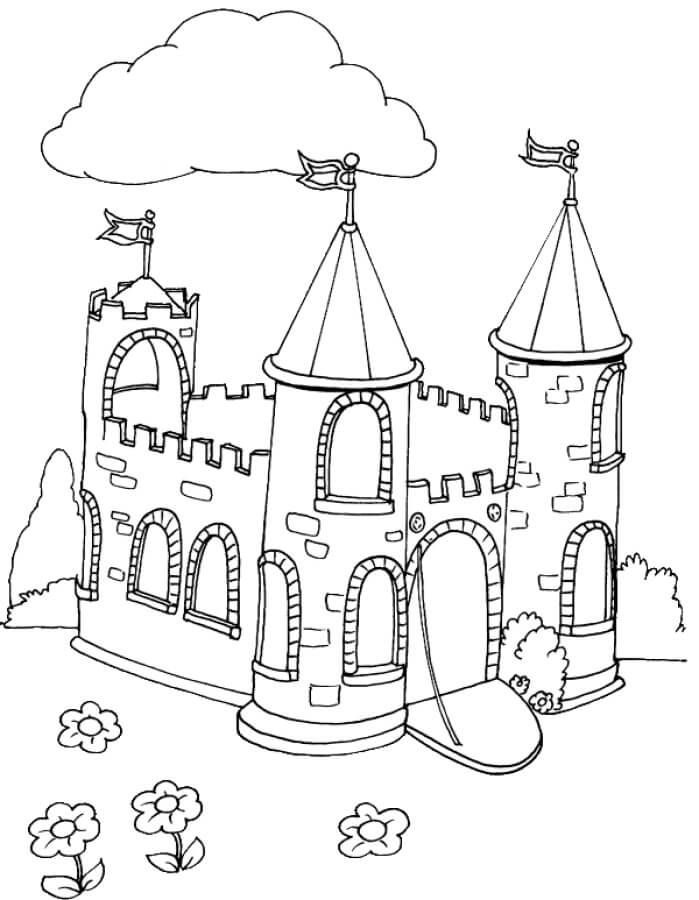 Desenhos de Castelo Incrível 5 para colorir