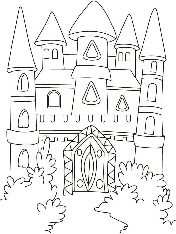 Castelo Legal 4 para colorir