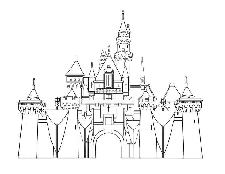 Desenhos de Castelo Normal para colorir