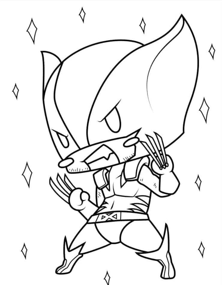Desenhe Wolverine grátis para colorir