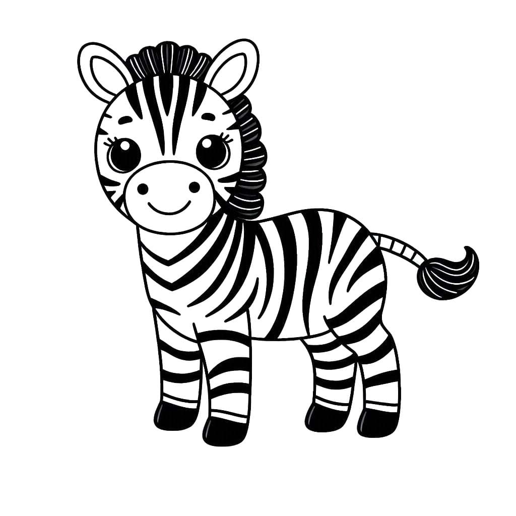 Desenhos de Desenho zebra imprimir para colorir