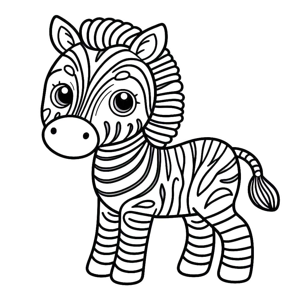 Desenhos de Desenho zebra para imprimir para colorir