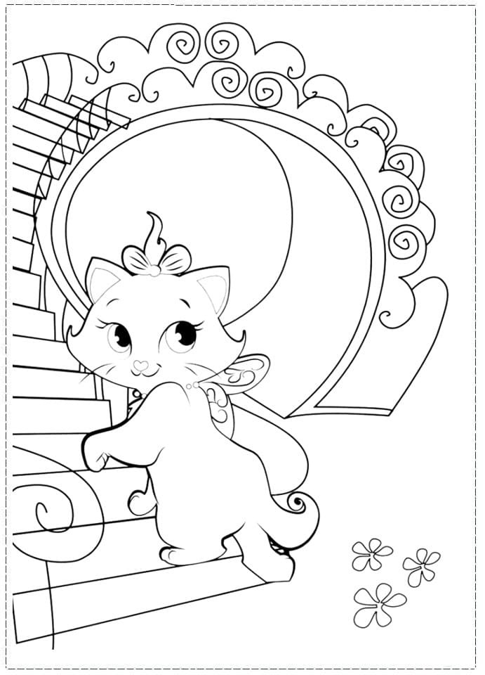 Desenhos de Feliz Marie 7 para colorir