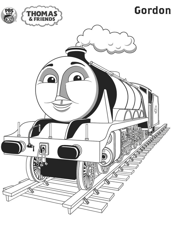 Desenhos de Gordon o Trem para colorir