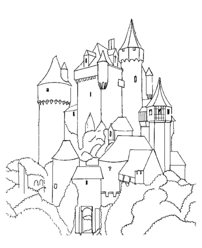 Desenhos de Grande Castelo 3 para colorir