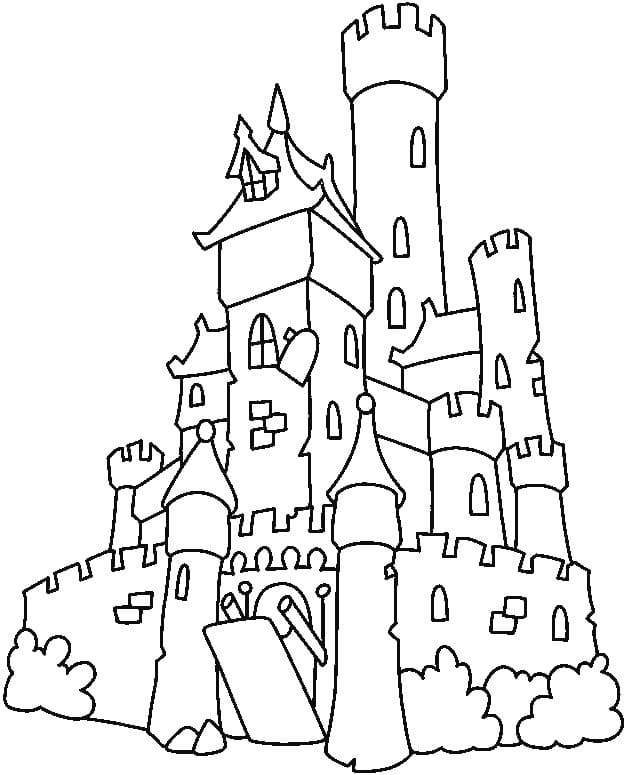 Desenhos de Grande Castelo 4 para colorir