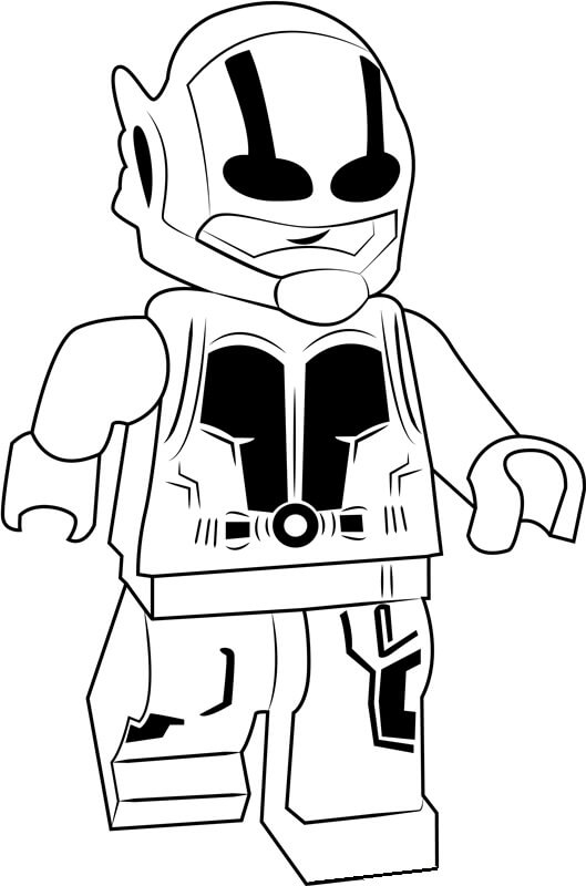 Desenhos de Homem Formiga Lego para colorir