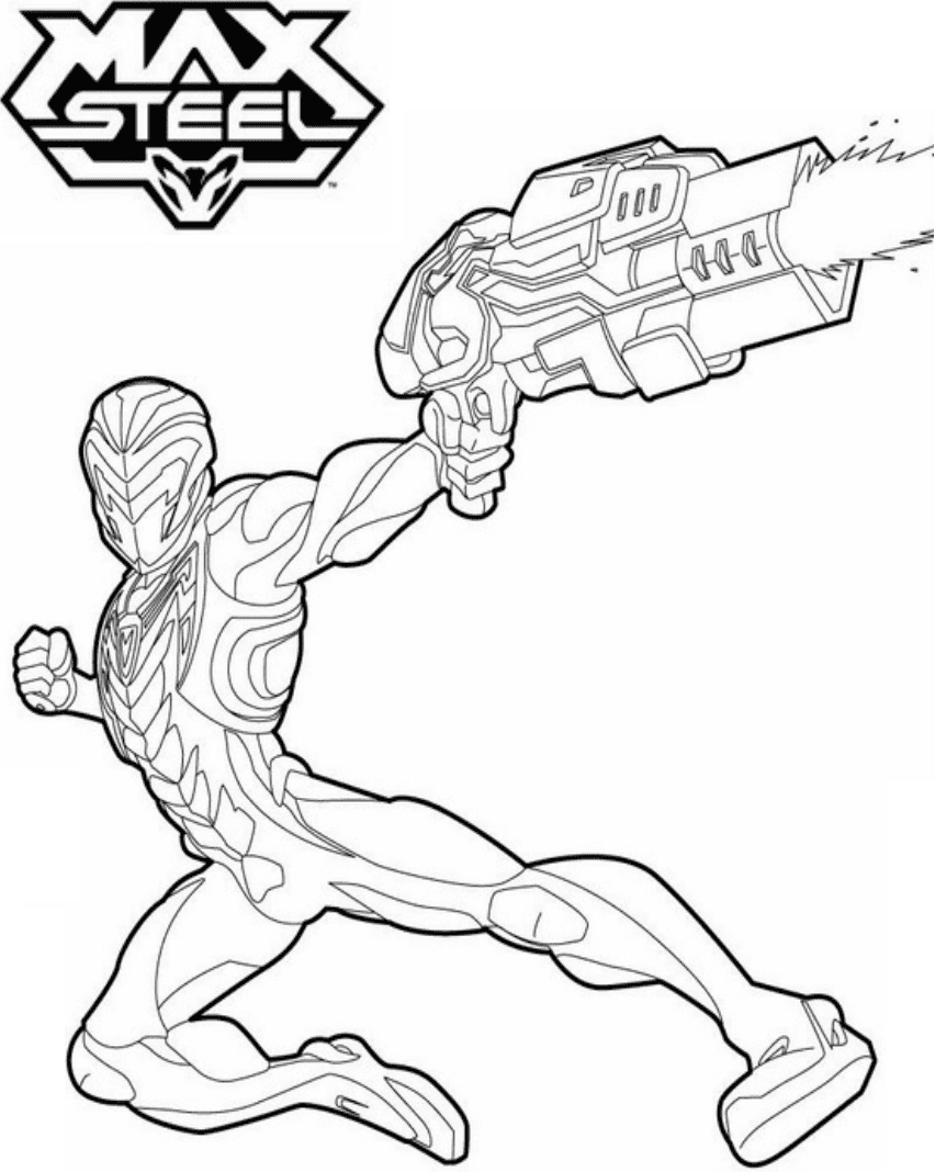 Desenhos de Incrível Max Steel 1 para colorir