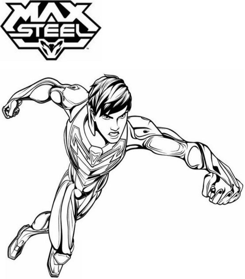 Incrível Max Steel 2 para colorir