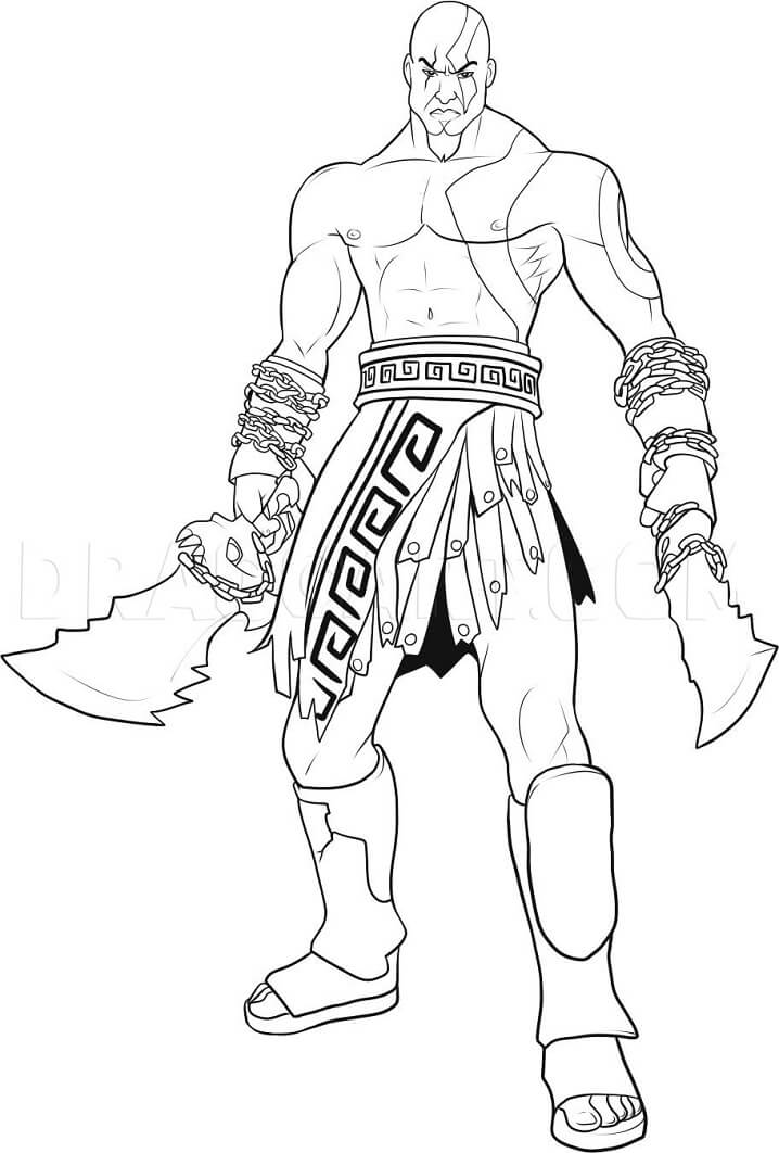 Desenhos de Kratos Forte 2 para colorir