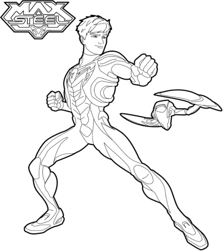 Desenhos de Max Steel Legal 1 para colorir