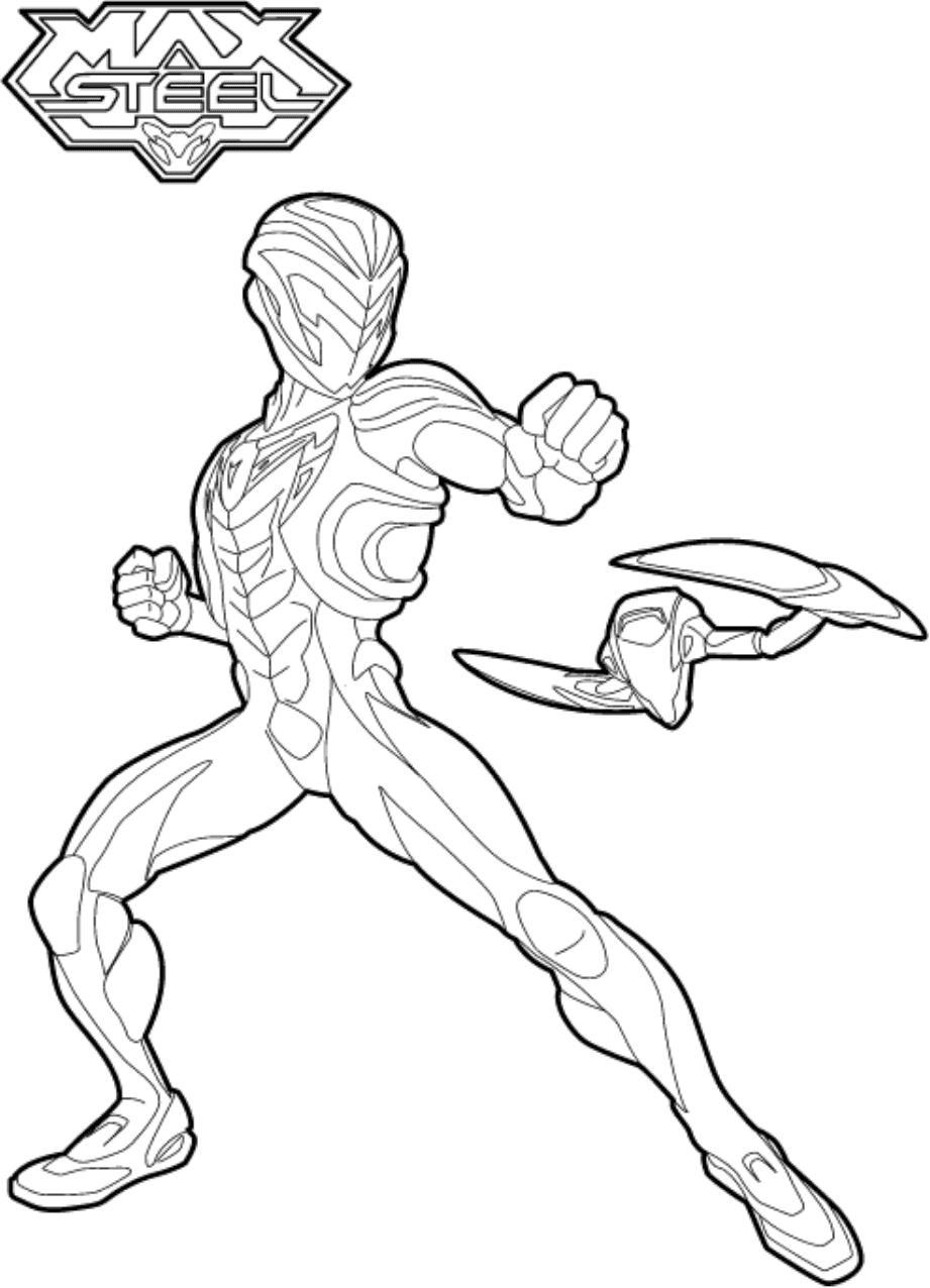 Desenhos de Max Steel Legal para colorir