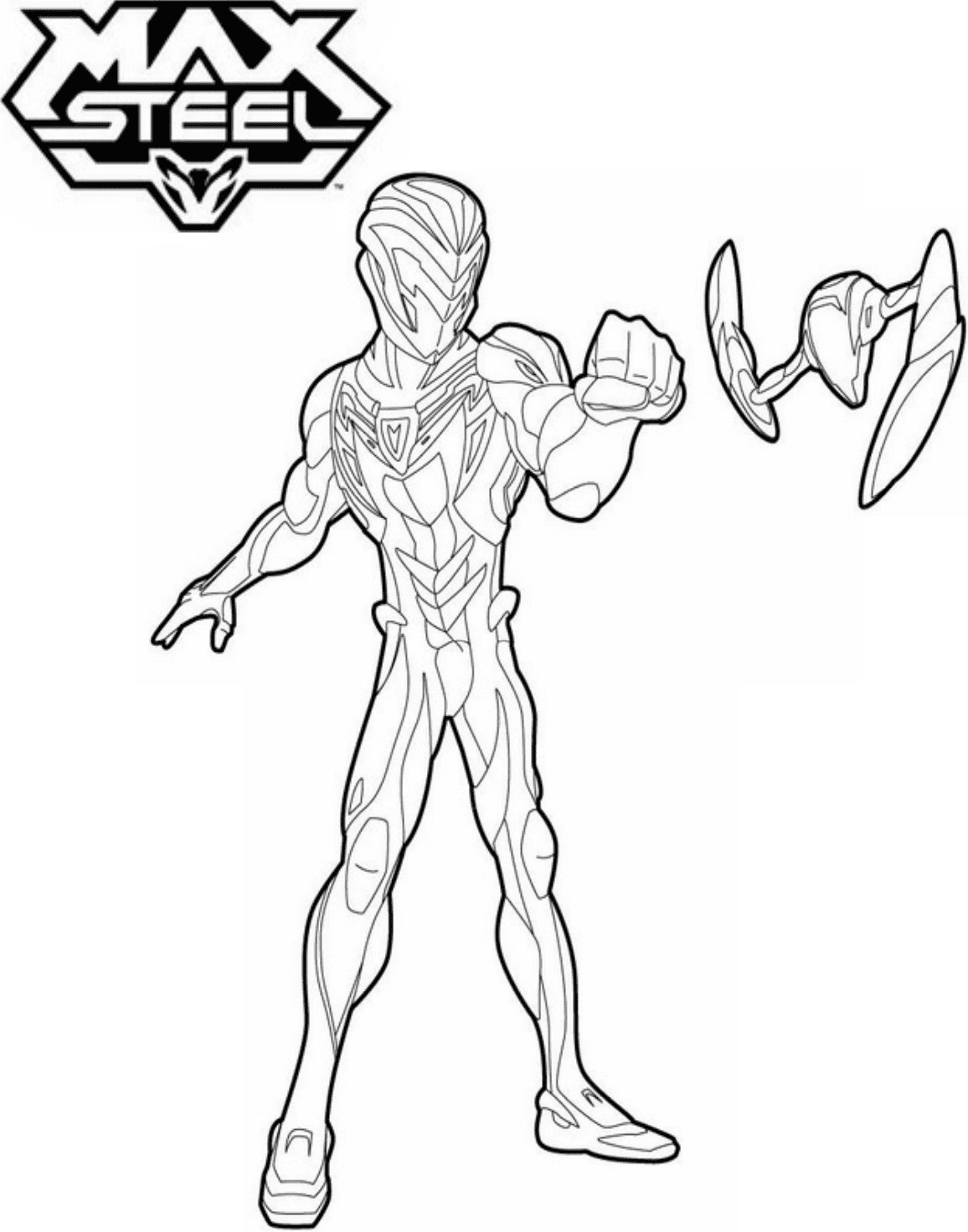 Desenhos de Max Steel de ação para colorir