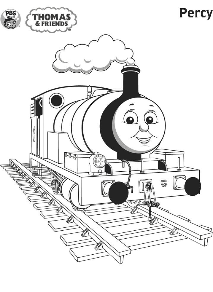 Percy o Trem para colorir